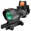 Прицел коллиматорный Discovery ACOG 4X32+RMR Red dot sight (211205, Weaver)