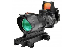 Прицел коллиматорный Discovery ACOG 4X32+RMR Red dot sight (211205, Weaver)