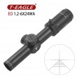 Прицел оптический T-Eagle EO 1.2-6X24 WA 30 мм (сетка Ballistic Plex, SFP, кольца weaver)