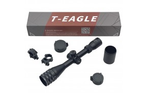 Прицел оптический T-Eagle EO 3-9X40 AOE KN 25.4 мм (сетка KN, подсветка, кольца weaver)