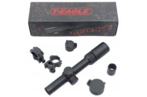 Прицел оптический T-Eagle SR 1.5-5X20 WA HK 25.4 мм (сетка HK, подсветка, кольца weaver)