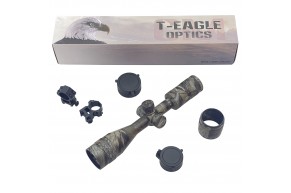 Прицел оптический T-Eagle CM 4-16X44 AOE 25.4 мм (сетка Mil Dot, подсветка, Camo, кольца weaver)