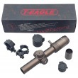 Прицел оптический T-Eagle ER 1.2-6X24 IR HK tan 30 мм (сетка Mil-Dot, подсветка, кольца weaver)